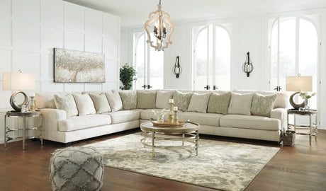 Rawcliffe Parchment 4-Piece Sectional from Ashley Furniture - Luna Furniture