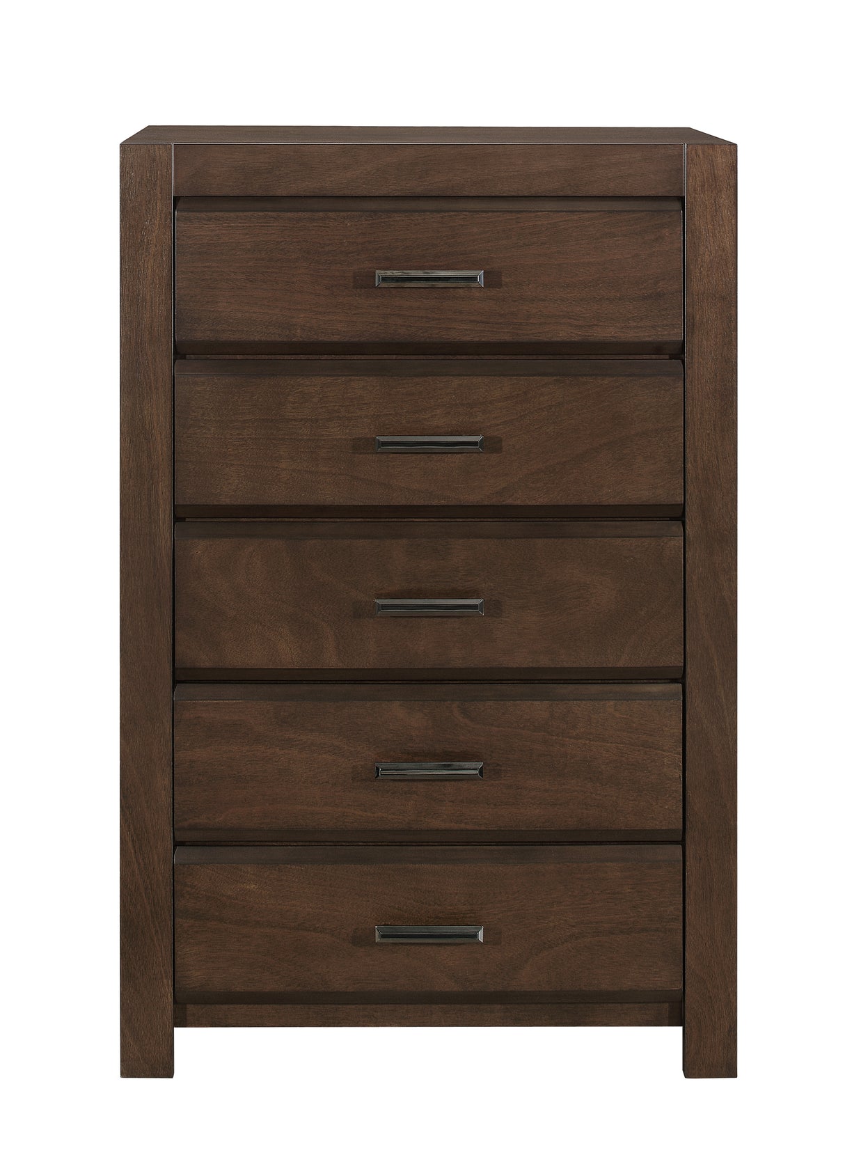 Erwan Espresso 5-Piece Bedroom Set (Queen Bed, Nightstand, Dresser, Mirror, Chest) from Homelegance - Luna Furniture
