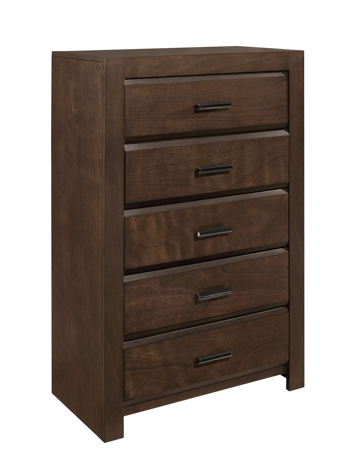 Erwan Espresso 5-Piece Bedroom Set (Queen Bed, Nightstand, Dresser, Mirror, Chest) from Homelegance - Luna Furniture