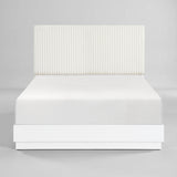 Linea Pearl White Queen Bed from Homelegance - Luna Furniture