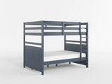 Sloane Navy Blue Full/Full Bunk Bed from Homelegance - Luna Furniture