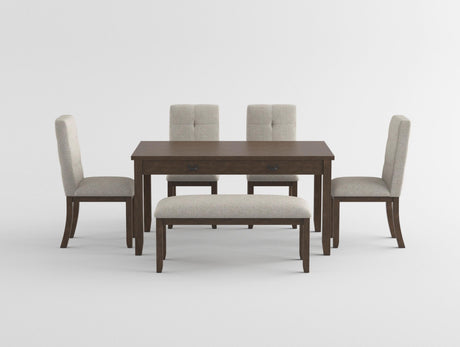 Binghampton Cherry/Moonstone 6-Piece 60" Dining Set from Homelegance - Luna Furniture