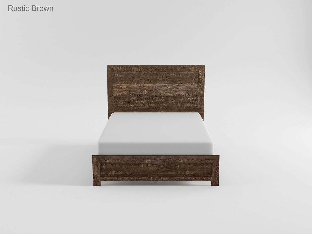 Corbin Gray Crossbuck Eastern King Panel Bed from Homelegance - Luna Furniture