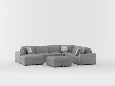 Raife Gray Storage Ottoman from Homelegance - Luna Furniture