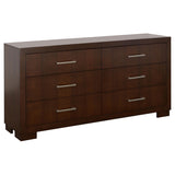Jessica Cappuccino 6-Piece Eastern King Bedroom Set with Nightstand Panels from Coaster - Luna Furniture