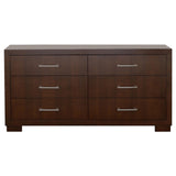 Jessica Cappuccino 6-Piece Eastern King Bedroom Set with Nightstand Panels from Coaster - Luna Furniture