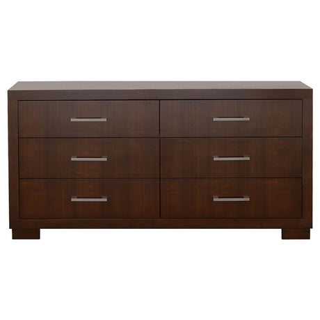 Jessica Cappuccino 6-Piece Eastern King Bedroom Set with Nightstand Panels from Coaster - Luna Furniture