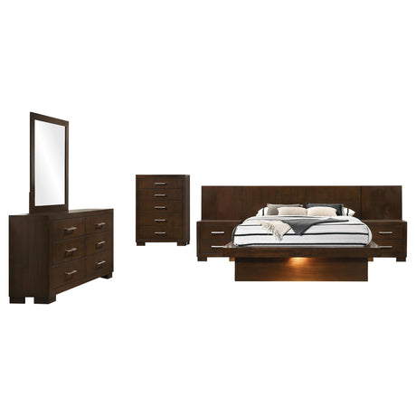 Jessica Eastern King 5-Piece Minimalistic Platform Bedroom Set from Coaster - Luna Furniture