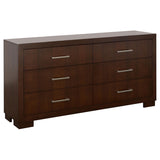 Jessica Cappuccino 5-Piece Queen Bedroom Set with Nightstand Panels from Coaster - Luna Furniture