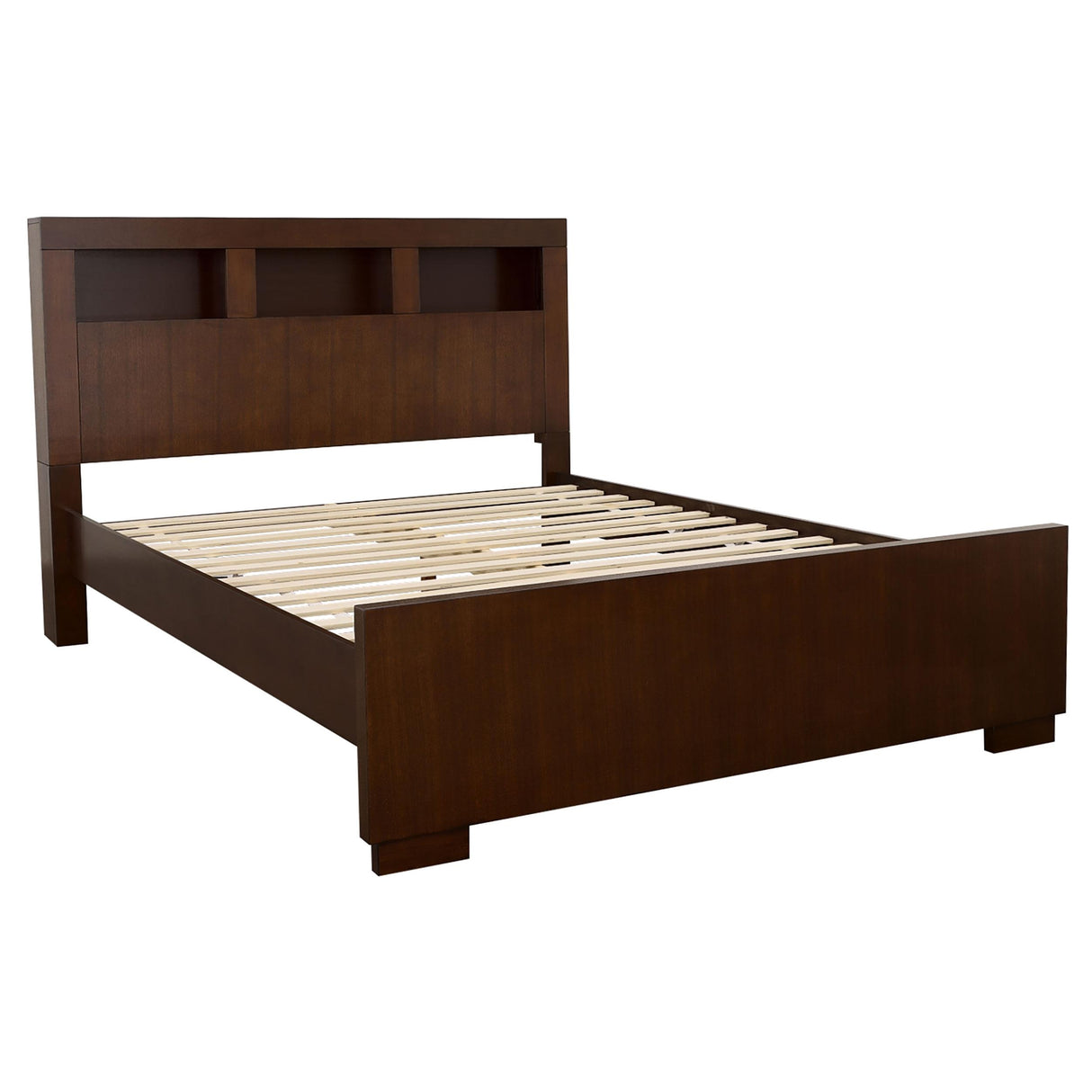 Jessica Cappuccino Queen Bed with Storage Headboard from Coaster - Luna Furniture