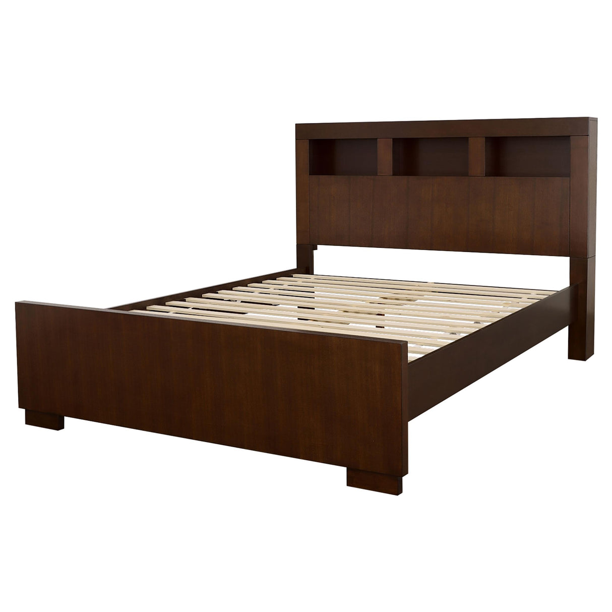 Jessica Cappuccino Queen Bed with Storage Headboard from Coaster - Luna Furniture
