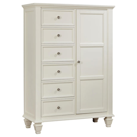 Sandy Beach White 8-Drawer Man's Chest Storage from Coaster - Luna Furniture