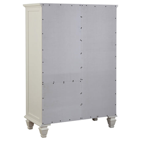 Sandy Beach White 8-Drawer Man's Chest Storage from Coaster - Luna Furniture