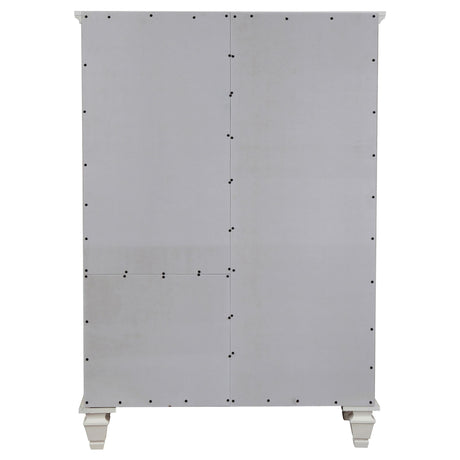 Sandy Beach White 8-Drawer Man's Chest Storage from Coaster - Luna Furniture