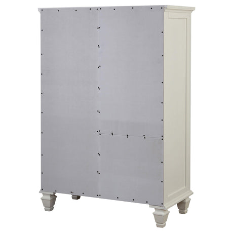 Sandy Beach White 8-Drawer Man's Chest Storage from Coaster - Luna Furniture
