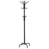 Collier Black 12-Hook Coat Rack from Coaster - Luna Furniture