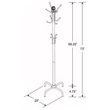 Collier Black 12-Hook Coat Rack from Coaster - Luna Furniture