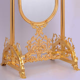 HD-202 Golden Brass Floor Mirror from Homey Design - Luna Furniture