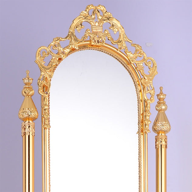 HD-202 Golden Brass Floor Mirror from Homey Design - Luna Furniture