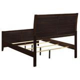 Carlton Cappuccino and Black 5-Piece Full Upholstered Bedroom Set from Coaster - Luna Furniture