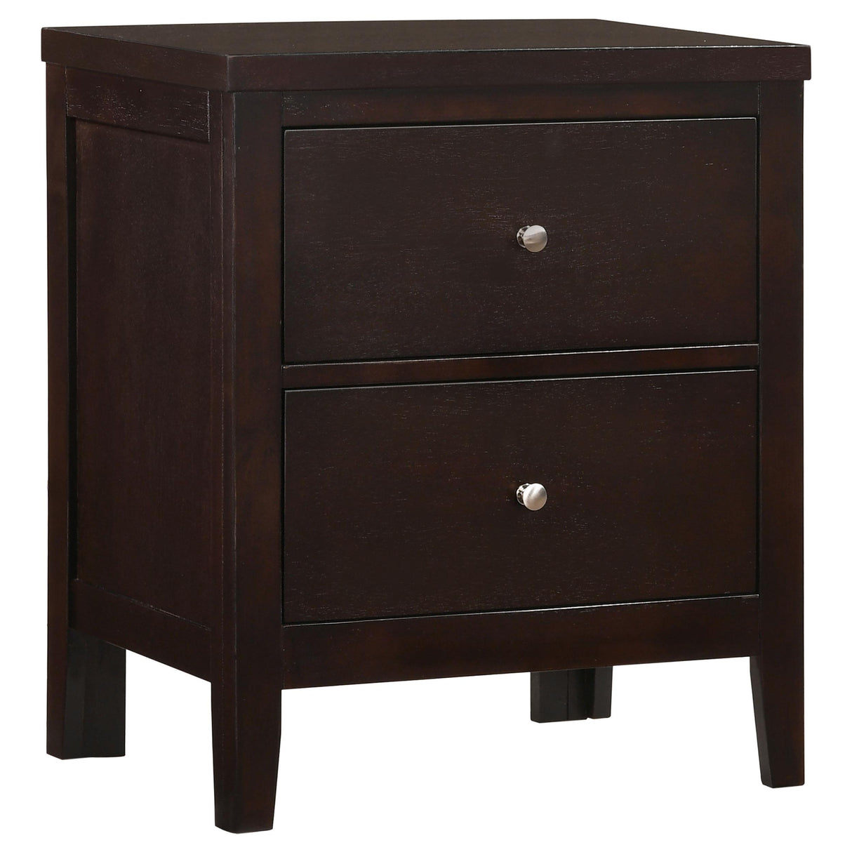 Carlton Cappuccino and Black 5-Piece Full Upholstered Bedroom Set from Coaster - Luna Furniture