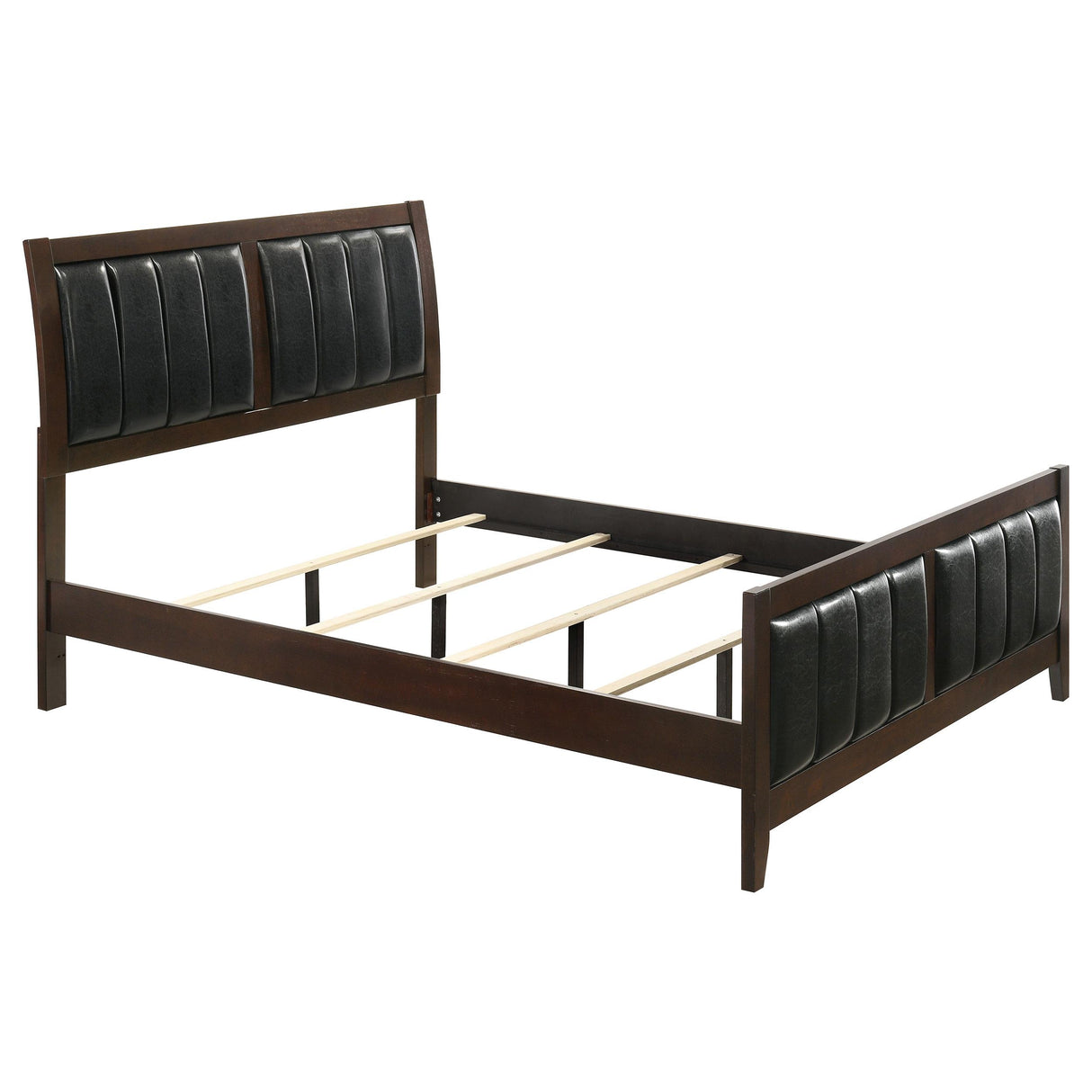 Carlton Cappuccino 5-Piece Queen Bedroom Set with Upholstered Headboard from Coaster - Luna Furniture