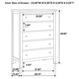 Carlton Cappuccino 5-Piece Queen Bedroom Set with Upholstered Headboard from Coaster - Luna Furniture