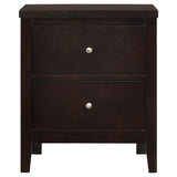 Carlton Cappuccino and Black 4-Piece Twin Upholstered Bedroom Set from Coaster - Luna Furniture