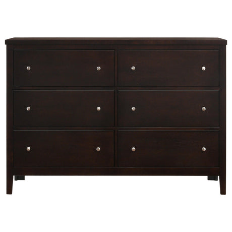 Carlton Cappuccino and Black 4-Piece Twin Upholstered Bedroom Set from Coaster - Luna Furniture