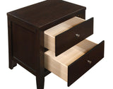 Carlton Cappuccino and Black 4-Piece Twin Upholstered Bedroom Set from Coaster - Luna Furniture