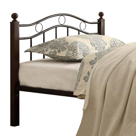 Averny Black/Brown Twin Metal Platform Bed from Homelegance - Luna Furniture