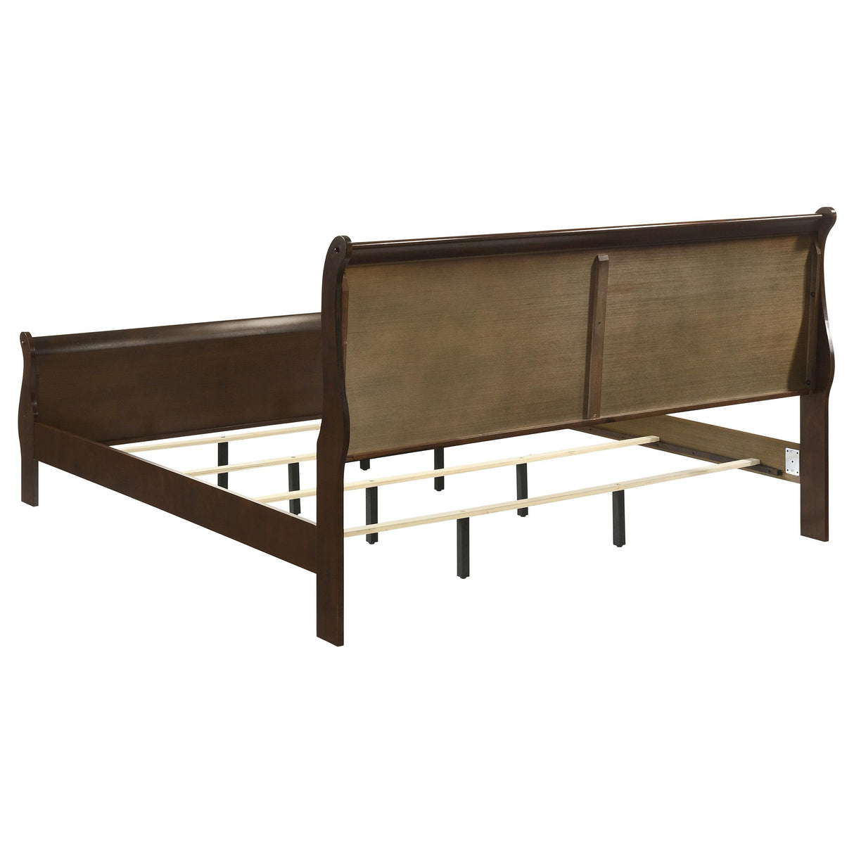 Louis Philippe Cappuccino Eastern King Panel Sleigh Bed from Coaster - Luna Furniture