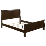 Louis Philippe Cappuccino 4-Piece Queen Panel Bedroom Set with High Headboard from Coaster - Luna Furniture
