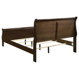 Louis Philippe Cappuccino 4-Piece Queen Panel Bedroom Set with High Headboard from Coaster - Luna Furniture