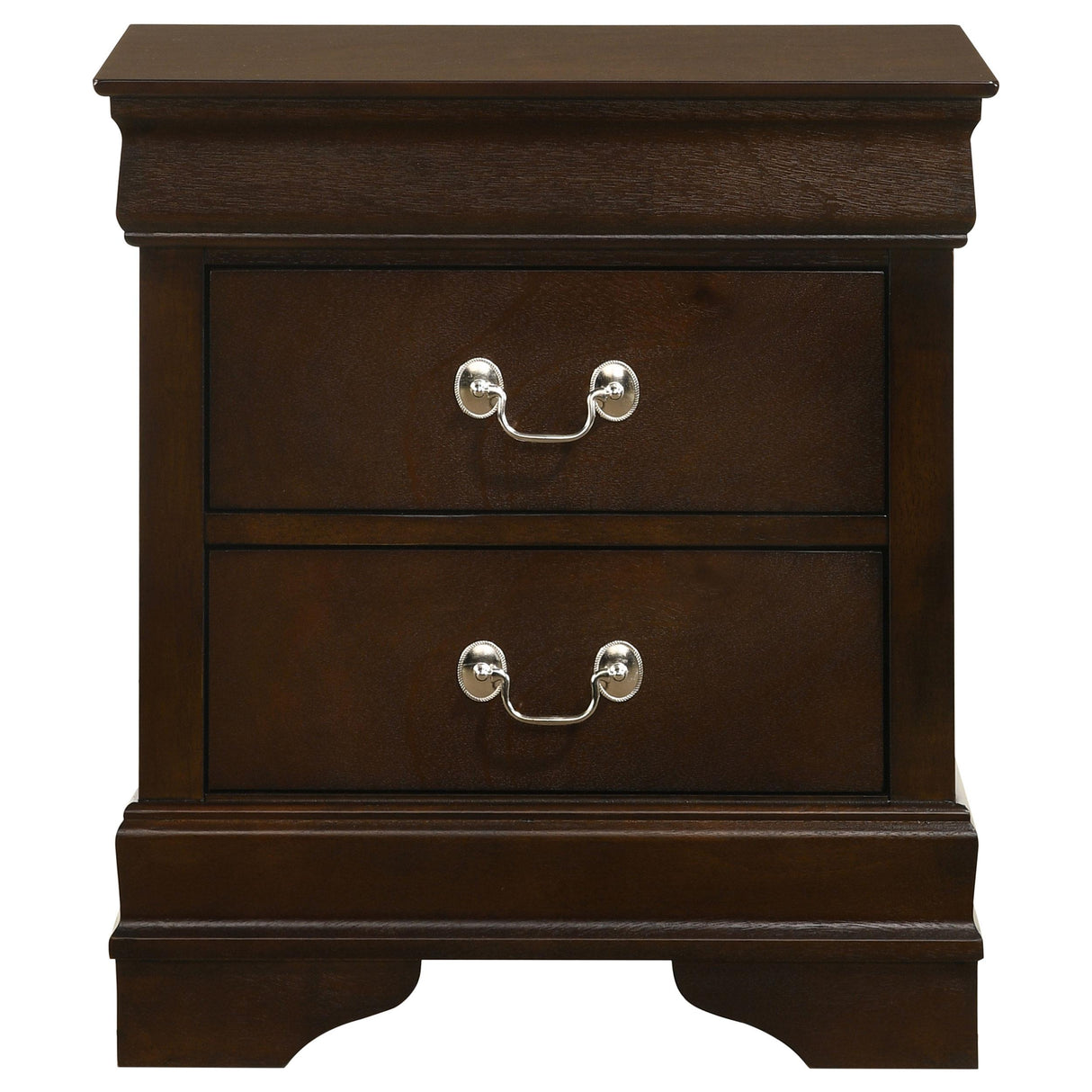 Louis Philippe Cappuccino 4-Piece Queen Panel Bedroom Set with High Headboard from Coaster - Luna Furniture