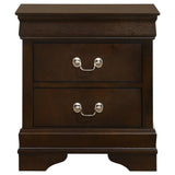 Louis Philippe Cappuccino 4-Piece Queen Panel Bedroom Set with High Headboard from Coaster - Luna Furniture