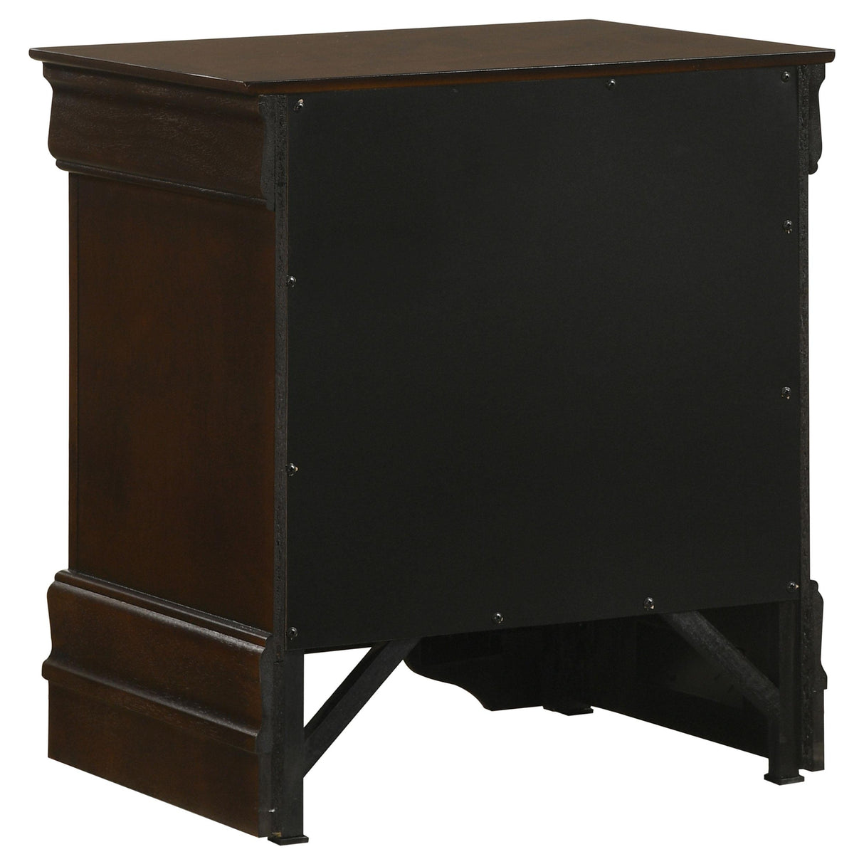 Louis Philippe Cappuccino 4-Piece Queen Panel Bedroom Set with High Headboard from Coaster - Luna Furniture