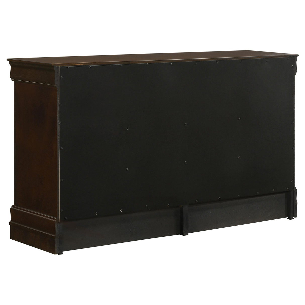 Louis Philippe Cappuccino 4-Piece Queen Panel Bedroom Set with High Headboard from Coaster - Luna Furniture