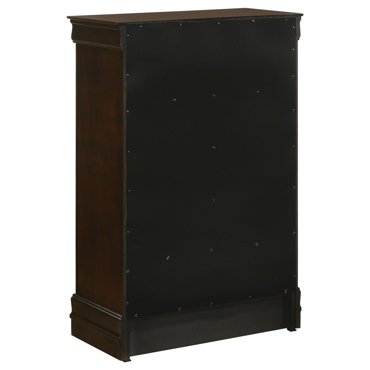 Louis Philippe Cappuccino 4-Piece Queen Panel Bedroom Set with High Headboard from Coaster - Luna Furniture
