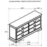 Louis Philippe White 5-Piece Eastern King Bedroom Set from Coaster - Luna Furniture