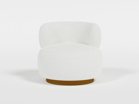 Novella White Swivel Chair from Homelegance - Luna Furniture