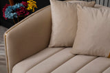 Toronto 3-pieces (Sofa & Loveseat & Chair) Livingroom Set in Cream from Furnia - Luna Furniture