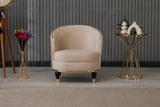 Toronto 3-pieces (Sofa & Loveseat & Chair) Livingroom Set in Cream from Furnia - Luna Furniture