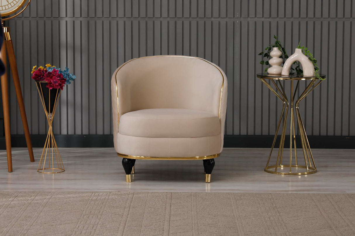 Toronto Chair in Cream from Furnia - Luna Furniture