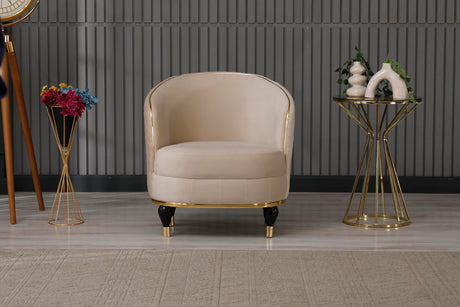 Toronto Chair in Cream from Furnia - Luna Furniture