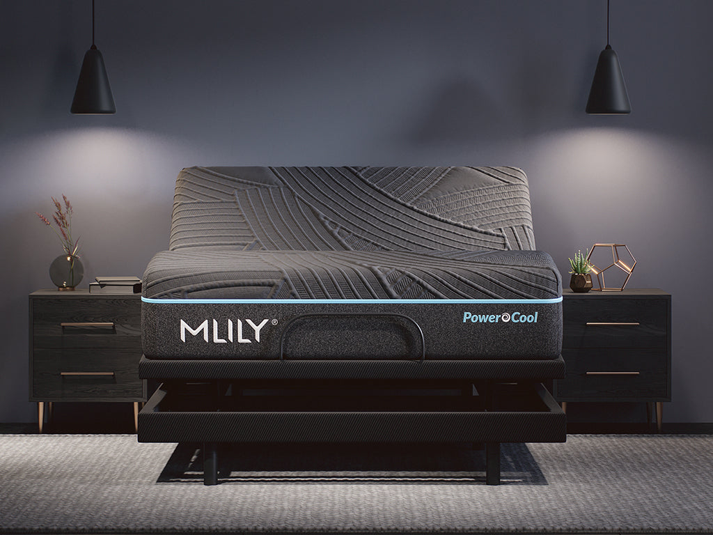 PowerCool Black Medium California King Sleep System