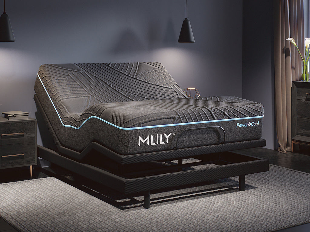 PowerCool Black Medium California King Sleep System