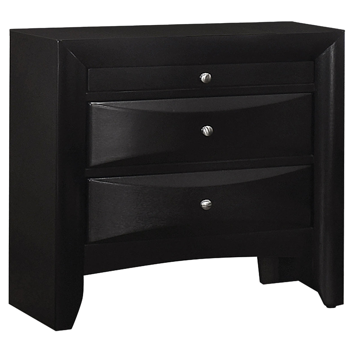 Briana Black 5-Piece Eastern King Storage Bedroom Set with Bookcase Headboard from Coaster - Luna Furniture