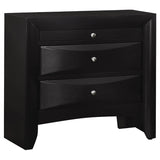 Briana Black 5-Piece Eastern King Storage Bedroom Set with Bookcase Headboard from Coaster - Luna Furniture