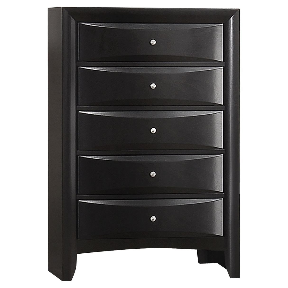 Briana Black 5-Piece Eastern King Storage Bedroom Set with Bookcase Headboard from Coaster - Luna Furniture